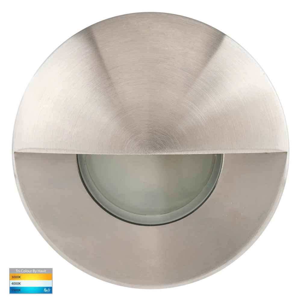 Ollo Recessed Wall / Step Light with Eyelid 316 Stainless Steel